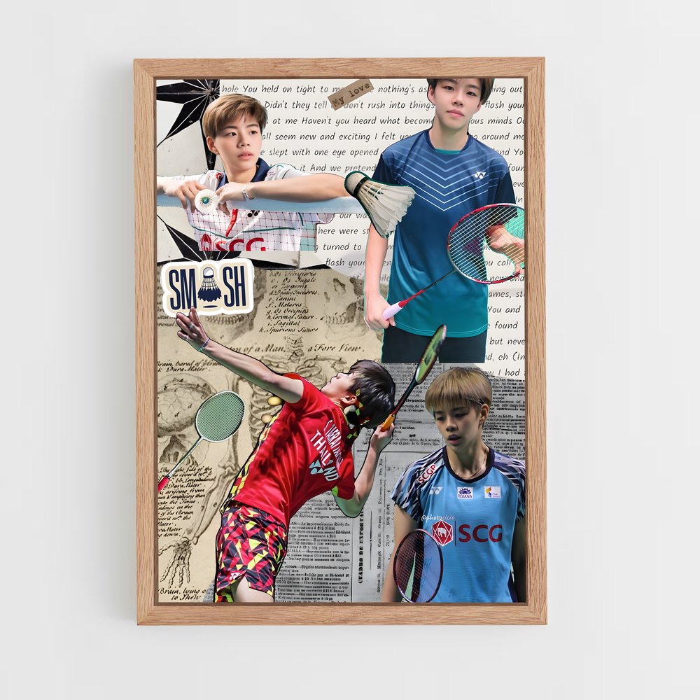 Poster Sapsiree de taerattanachai – affiche Badminton (vue 4)